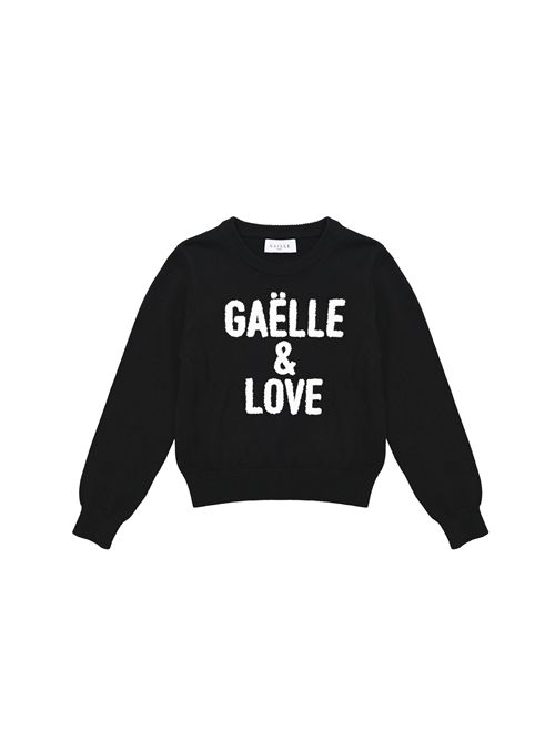 Maglia, bambina, logata. GAELLE PARIS | 2741W00560BK